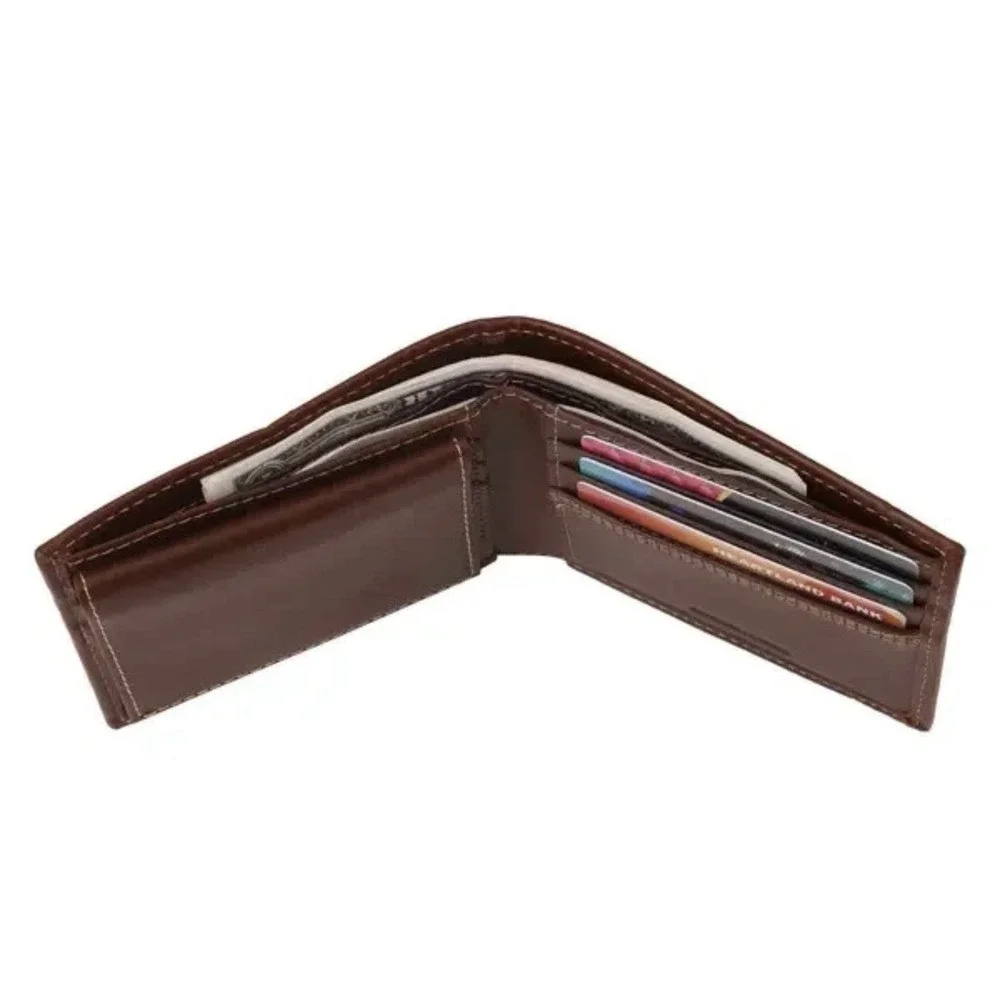 Carhartt Men's Detroit Passcase Leather Triple stitched Wallet Brand New